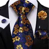 Neckband GRÖN OCH GULD PAISLEY MENS SILK TIE BROOCH PIN HANDLE Manschettknappar Business Wedding Party Set Bruomtillbehör GIFTC240407