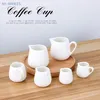 Dinkware 50/10/160/220 ml Ceramics Spazzo del jar Creamer Contenitore Tazza Tazza da cucina White Kitchen Tools Sugar Milk Pots