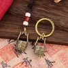 Tornari percorsi di portata vintage Brass Auto Calketchain Tornario Lucky Keychain Feng Shui Hanging Jewelry Men and Women coppia Gift Knitting Cittant Gift Q240403
