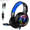 Наушники для сотового телефона Subwoofer Регулируется для PS4 PS5 Xbox One Laptop Led List RGB Light Mic Отмена шума.