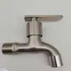 Robinets de lavabo de salle de bain g1 / 2 '' taire de machine à laver Tap 304 Fauceau d'eau en acier inoxydable