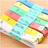 Tape Measures Wholesale 3000Pcs 60 Inches 1.5M Soft 1.3X150Cm Sewing Measuring Tapes Inch/Centimetre Display Sew Tailor Body Rers Re Dhk9I