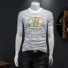 Fałszywe lato nowe wysokiej jakości jedwabne bawełniane męskie Trend T-shirt z krótkim rękawem QT6012AFD9920 VI8M