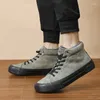 Casual schoenen heren pluche katoen warme laarzen herfst/winter mannen kort in comfortabele high top sneakers Men#21344