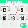 22 23 Drużyna narodowa Armenia Męskie koszulki piłkarskie Babayan 3. biała koszula piłkarska krótkie rękawy mundury
