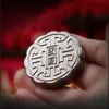 Poliotage Coin Spinning Top Acedc Midautomn Festival Moon Cake Mini Snap Edc Metal Adult Decompression Toy 240329