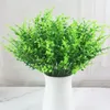 Dekorative Blumen 1PCS Künstliche Eukalyptusblätter Stängel Eucalipto Blume für Blumensträuße Hochzeitswaldstil Dekoration