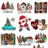 Sybegrepp Tools Juljärn på ES Santa Claus Stickers tvättbara värmeöverföringsapplikationer för klädhoodies jacka söt di dhcor