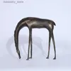 Arts and Crafts Chinese Bronze Cast Iron Horse Animal Statue Abstract Crafts Desktop Ornament Retro Livin Room Decor Home Decor AccessoriesL2447