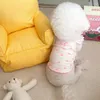 Appareils pour chiens Love Imprimer vêtements d'été mince braquette en peluche