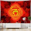 Tapisseries méditation chakra tapissery mantra mur suspendu en tissu décoration yoga mat bohemian room art