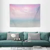 Tapices Dream Beach Vacaciones White Sand White Pink Sky Turquois Tapiz Decoración de la pared del dormitorio