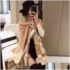 Bufandas de cachemira de invierno c bufanda para mujeres engrosamiento de la moda envoltura de chal suave pashmina dama challs bufanda got dhjzw