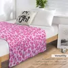 Blankets Pink Leopard Print Throw Blanket Winter Bed Soft Big Luxury