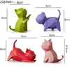 アートアンドクラフト樹脂シミュレーション動物色ユーメトリック猫漫画かわいいユーメトリック猫の子供用部屋アクセサリーモダンホームデコレーションL2447