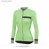 T-shirts masculins Femme Summer Cycling Jersey Thermal Long Vêtements Lady Racing Vêtements Traine Uniforme Maillot Ciclismo H240407