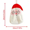 Towel Christmas Hand Towels Coral Velvet Cartoon Santa Claus Snowman Design Classic Kitchen Bathroom Supply Year Gift 26x20cm