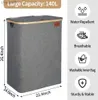 Storage Baskets BESHOOME 140L dual washing machine large laundry basket 2-stage with lid yq240407