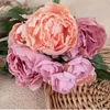 Flores decorativas Idéias de presentes dos namorados Peony Bouquet Flower Hand fresco segurando suprimentos falsos de casamento acessórios de decoração em casa