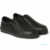 Top Design Intrecciato Men Sneaker in pelle scarpe slip-on moca