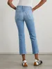 Jeans para mujeres para damas 2024 Pantalones de mezclilla de tobillo retro de moda de calcetín de cintura alta