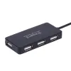 Ultra Slim High Speed 4 Ports USB 2.0 Расширение сплиттера Mini Hub для компьютерного ноутбука ПК Портативный хаб адаптер высочайший качество LL