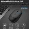 Topi Gaming ricaricabile Mouse Wireless Bluetooth Computer compatibile per laptop tablet silenziosi ergonomici H240407