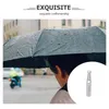 Parapluies 10 pcs Pliant parapluie gouttes de pluie Couvrent les raccords perles de réparation en plastique de queue pliable Remplacement