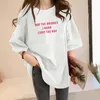 Dames t shirts letters printen dames t-shirts casual dagelijkse tee ronde nek korte mouw shirt losse tops tuniek blouse kleding