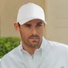 Top Caps Voboom Mens Hızlı Kurutma Beyzbol Şapkası Lazer Kesme Tenis Eğrisi Brim Düğmesi Q240403