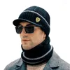 Berets Brand Skullies Bons de chapeaux d'hiver masculin pour hommes Scarpe Chapeau en tricot Capanie bonnet mâle Homme Gorro Bonnet Caps