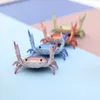 Stockage de cuisine Facile à tenir un porte-stylo de crabe à haltérophilie simulation de couleur vive pour les fournitures de bureau des étudiants