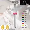 クリップC I 5 in 1ネイルドリルスリムバレルストレートカットエディションefile hine for Nail techs removy Acrylic Nails