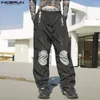 Herrbyxor incerun 2024 American Style Mens Pantalons ihåliga designbyxor Casual fashionabla manliga som säljer jogger Long Pant S-5XL