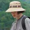 Chapeaux à bord large chapeau seau unisexe Summer Sun Sun Hat Bouchable à séchage rapide Cape de seau ethnique Courteille colorée Femmes Bassin Couple Couple Randonnée Pêche Panama 240407