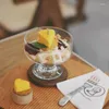 Bicchieri da vino tazza di gelato dessert tazze di mousse in stile nordico