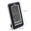 Klockor 15 cm digital termometer Hygrometer inomhus temperaturfuktighet mätare Klockerväder Station prognos Max Min Value Display