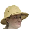 Cappelli larghi secchio Vietnam Cappello da guerra Exploratore britannico Straw Boat Summer Sun Neutral Jungle Miner Q240403