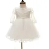 Baby fille robe baptême robe en dentelle blanche