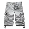 Cargo Shorts Men Summer Army Military Tactical Homme Shorts Casual Solid Multi-Pocket Male Cargo Shorts Plus Size 240329