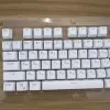Accessories 104 Keycaps Russian Translucent Backlight Keycaps for cherry MX Keyboard Switch Mechanical Keyboard Dropship
