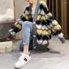 Knits de mujeres Europa Station Style Lazy Long-longitud Midding Cardigan Coat Winter Knited Sweater Jacquard Fashion Fashion Top