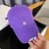 Ball Caps 2024 Fashion Letter Embroidery Baseball Cap Wide Brim Men Women Couple Show Face Small Soft Top All-Matching Peaked