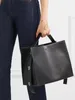 Totes Mulheres Bolsa de couro genuíno, elegante escritório de grande capacidade Satchels Square Smolle ombro