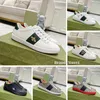 Designer Ace Classic Styling Casual Shoes Men Women Sneakers hoogwaardige bijensleerleer geborduurde tijger chaussures witte zwarte trainers maat 35-45