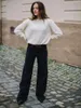 Jeans para mujeres Vintage inspirado en los 90 para mujeres Otoño Invierno ropa de invierno 2024 Pantelante de mezclilla de algodón Long Jean pantalones Streetwear