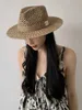 Breda Brim Hats Bucket Fashionable Summer Panama Jazz Fedora Hat Designer utomhus Casual Beach Högkvalitativ sombrero Mujer Playa Q240403