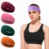 Elastischer Yoga Stirnband Sport Sweatband Frauen lauft Haarband Turban Outdoor Fitnessstudio 240402