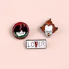 halloween horror scary characters enamel pin Cute Anime Movies Games Hard Enamel Pins Collect Metal Cartoon Brooch Backpack Hat Bag Collar Lapel Badges