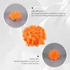 Fleurs décoratives Marigold têtes de fleurs en vrac 100pcs artificiels pour les guirlandes artisanat en soie faux orange